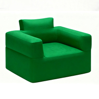 Sofá Inflable Individual Plegable Moderno Personalizado para Exteriores, Silla de Descanso Portátil de Inflado Rápido para Acampar, Cama para Uso Doméstico
