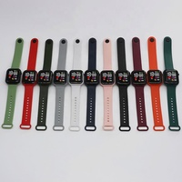 Montre-bracelet numérique LED carrée pour enfants, en silicone, motif dessin animé, cadeau idéal pour étudiants, vente en gros à prix réduit
