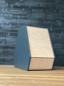 베개와 고양이를위한 현대 합판 애완 동물 집 독특한 모양의 목조 주택 - Product Image 3