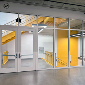 Système de mur-<span class=keywords><strong>rideau</strong></span> en verre double vitrage avec structure en acier ignifuge Graki EI 1.5, fenêtres et portes résistantes au feu <span class=keywords><strong>pour</strong></span> entrepôt et hôpital - Product Image 2