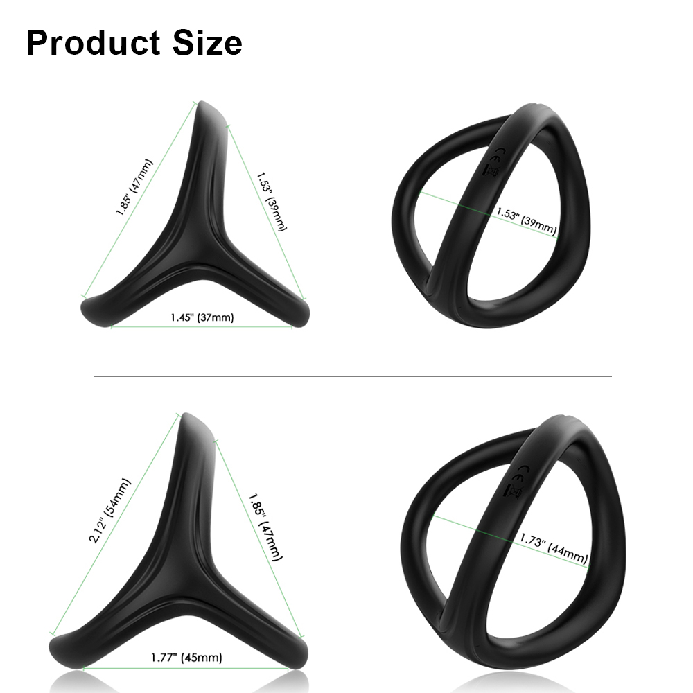 Silicone Cock Rings - Enhance Erection and Delay Ejaculation