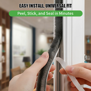 Strisce di tenuta a spazzola per porta del Garage guarnizione per tappo invernale forte aderenza per uso interno esterno con protezione Anti-vento contro il rumore della polvere - Product Image 4
