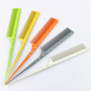 <span class=keywords><strong>Pettine</strong></span> Professionale in Acciaio Inox con Manico a Coda di Topo per Parrucchieri - Product Image 4