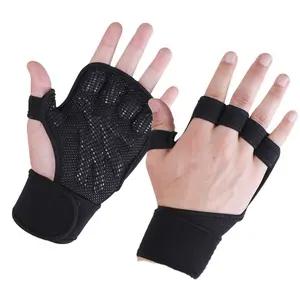 2021 Gangsheng Amazon Hot Sales Men Women Wrist Straps Support Gym Guantes de levantamiento de pesas Weight Lifting Gloves