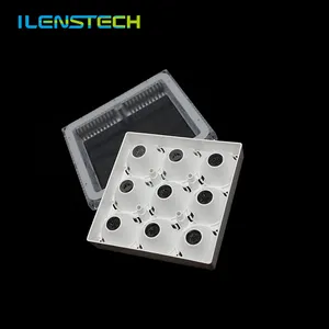 Ilenstech 투명 아크릴 9in1 라이트 디퓨저 렌즈 led 렌즈 60도 2525 3030 3535 5050 led
