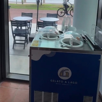 Gelato Ijs Zuinig Machinemodel: Galaxy Ec2 Md Commerciële Hard Ijs Machine Batch Vriezer Gelato Machine