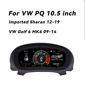 Full LCD Instrument Panel For Volkswagen Golf 7 Mk7 PQ MQB VW Cc Sharan Passat Tiguan Scirocco Jetta EOS Linux System 10.5"12.3"