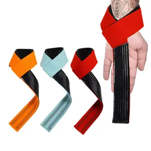 Neoprene Padding Deadlift Pull Up Lifting Wrist Warps Straps Rubber Custom Weight Lifting Straps Gym