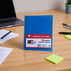 Carpeta de Archivos de PVC de 30 Páginas con Anillas Espirales para una Organización Práctica - Product Image 3
