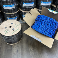 Fabricant OEM direct Cat6 305m 1000ft câble intérieur extérieur 23awg câble réseau Lan étanche câble de Communication haute vitesse