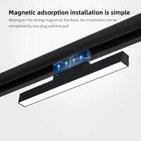Lampe sur rail Led magnétique réglable en fer et aluminium, montage en Surface, 6W 12W 18W 20W 24W 30W 40W, 10 pièces