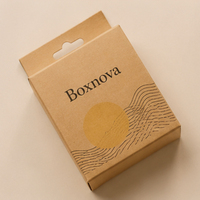 Boîte pliante en papier kraft écologique personnalisée avec fente Euro et logo gaufré, emballage de présentation pour chaussettes et sous-vêtements
