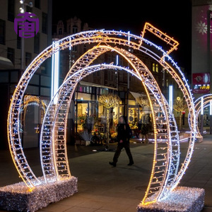 Arch Outdoor Silhouette <b>Light</b> - Connectable Festoon <b>Light</b> with Curtain & Net for Event Display - Product Image 2
