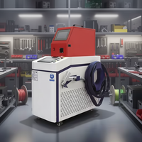 Máquina de Soldadura Láser de Fibra CNC 4 en 1 Portátil, Soldador Manual Multifunción para Procesamiento de Fabricación de Metales