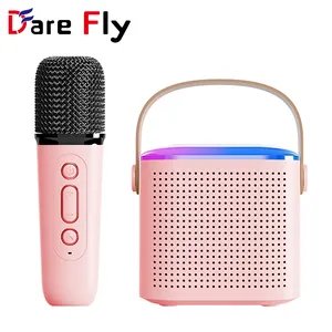 Hot Portable Wireless Karaoke Speaker Kits for Home Outdoor Entertainment KTV Mini Wireless Microphone Bluetooth Speaker Set