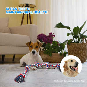Lussuoso classico grande medio cane corda giocattolo pesante cotone giocattolo da masticare per aggressivo masticatori gioco interattivo per <span class=keywords><strong>Extra</strong></span> <span class=keywords><strong>Large</strong></span> - Product Image 4
