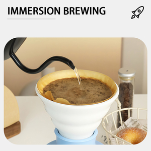 Taza de Café <span class=keywords><strong>con</strong></span> Filtro de Cerámica V60, Boca Plana, para Preparar Café en Casa, Resistente al Calor, <span class=keywords><strong>con</strong></span> Filtro de Goteo - Product Image 3