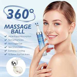 Sérum Coréen <span class=keywords><strong>Anti</strong></span>-Âge 5% Caféine pour le <span class=keywords><strong>Contour</strong></span> <span class=keywords><strong>des</strong></span> <span class=keywords><strong>Yeux</strong></span> – Atténue Cernes, Poches et Rides – Crème Sérum avec Applicateur à Billes - Product Image 3