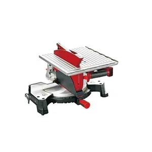 Pabrik 220V Measuring Perkakas Listrik Cutting Aluminium Busur Derajat Compound Miter Saw Geser Berdiri Mesin Combo Dijual