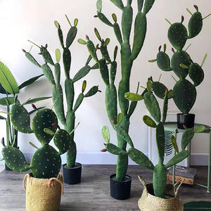 Bâton de mesure de plante de plancher de <span class=keywords><strong>cactus</strong></span> artificiel en pot ornement de plante tropicale nordique d'intérieur haute simulation - Product Image 4