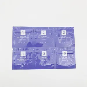 의학 사용을 위한 모양 알루미늄 음식 Resealable 3 연결한 포장 알루미늄 부대 광택 있는 냄새 증거 홀로그램 포일 부대
