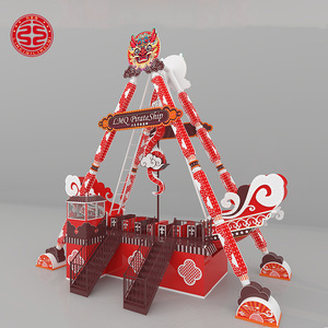 Manège de fête foraine Bateau pirate en métal, équipement de terrain de jeu, chaise balançoire, jeux de <span class=keywords><strong>parc</strong></span> pour enfants - Product Image 5