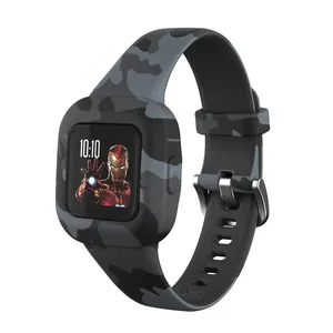 Tali Gelang Silikon Warna-warni untuk Garmin Fit JR3 Gelang Jam Tangan Pintar untuk Vivofit Jr.3 Tali untuk Aksesori Jam Tangan Anak-anak