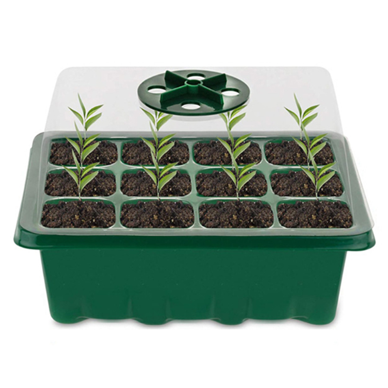 12-Hole Zaailingenplateau Starter Plant Zaad Starter Trays Kit Growing Trays Zaailing Kieming Kwekerij Doos