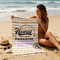 Wholesale Custom Personalized High-quality 100% Cotton Digital Printed Sand Proof Portable Turkish Beach Towel
