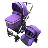 Haut paysage nouveau-né transporter lit et siège auto luxe poussette ensemble voyage système landau bébé poussette 3 en 1
