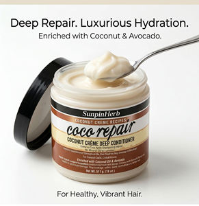 Crema Reparadora Profunda al por Mayor para un Cabello Más Fuerte y Saludable, Acondicionador Capilar Nutritivo con Aceite de Coco para Rizos 2c-4c - Product Image 4