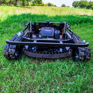 1000 Tank-<b>Tracked</b> Self Propelled Cordless Remote-Control Lawn Mower Flat Blade Industrial Grade for & Orchard Maintenance 1000 <b>T</b> - Product Image 4