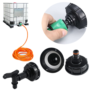 1/2 "3/4" IBC Tote thùng hóa chất tấn phụ kiện container với núm vú nhỏ và đầu nối ống vườn - Product Image 1