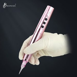 Kits <span class=keywords><strong>de</strong></span> pluma <span class=keywords><strong>de</strong></span> máquina <span class=keywords><strong>de</strong></span> tatuaje con batería inalámbrica Biomaser para maquillaje arte corporal tatuaje SMP Dermografo Micropigmentacion - Product Image 1