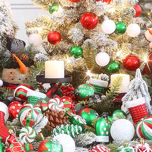 Bola de Navidad duradera de alta calidad de nuevo diseño de fábrica al por mayor, bolas impermeables para árbol de Navidad - Product Image 4