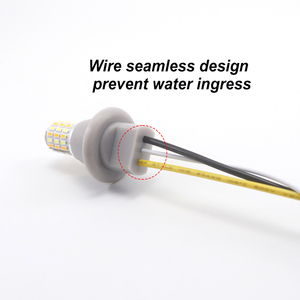 Mini ampoule LED G18 RY10W bicolore blanc ambre avec fil positif pour conversion de feux de jour et clignotants de moto - Product Image 2