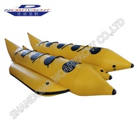Bateau banane gonflable en PVC pour le ski nautique, la plage, le lac, la rivière - Stable et pliable, idéal pour les parcs aquatiques
