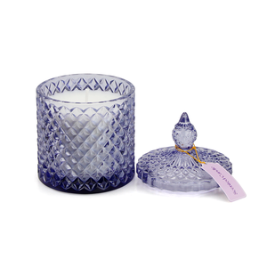 200g di lusso naturale di vetro <span class=keywords><strong>viola</strong></span> cera di soia <span class=keywords><strong>profumata</strong></span> candela-Aroma di lavanda, relax di lunga durata con profumi 8% - Product Image 3