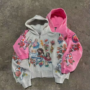 Sweat-shirt à capuche décontracté pour homme de qualité supérieure, coupe ample, manches longues, imprimé d'hiver, streetwear, avec logo personnalisé, design personnalisable - Product Image 3