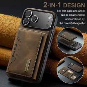 Étui <span class=keywords><strong>portefeuille</strong></span> magnétique 2-en-1 en cuir pour <span class=keywords><strong>iPhone</strong></span> 17 <span class=keywords><strong>Pro</strong></span> Max <span class=keywords><strong>14</strong></span> 15 16 Plus 17 Air avec porte-cartes, support et protection antichoc - Product Image 2
