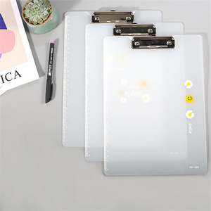 Cheap Cartoon Office Stationery Paper Plastic <b>Clipboard</b> With Logo Silk Screen Full Color Printing Custom Bvcp-003 - Product Image 3