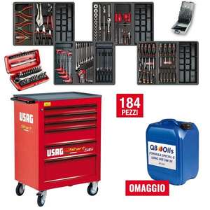 USAG - 05198201E Racing roller cabinet - <b>6</b> <b>drawers</b> (empty) - EAN 8010239273894 ROLLING WORKSHOPS CABINETS WITH TOOL SETS - Product Image 2