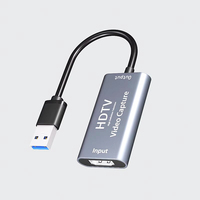 HDTV-Videoaufnahme-USB-3.0-Adapter für 4K-Livestream-Aufnahmen 1080P60Hz MP4 Laptop mit Aluminiumlegierungsgehäuse