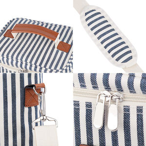 Sac isotherme de transport pour vin avec poignées réglables OEM, sac à pique-nique pour 4 bouteilles, sac isotherme de voyage étanche - Product Image 3