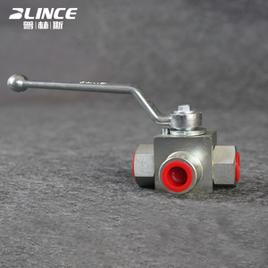 Válvula de Bola Hidráulica Rotativa de Alta Presión DN6-DN50 de 3 Vías para Control de Flujo de Fluidos, Serie KHB KHM KHB3K - Product Image 2
