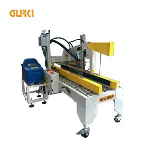 Gurki-máquina de sellado de cajas corrugadas, sellador de pegamento automático de cartón de fusión en caliente