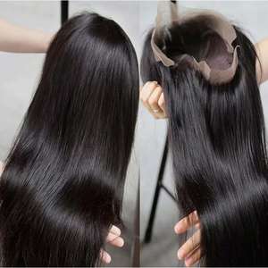 Wholesale Straight Brazilian Virgin Human Hair <b>for</b> <b>Wigs</b> Transparent <b>for</b> Lace Glueless Long Length <b>for</b> <b>Black</b> <b>Women</b> - Product Image 2