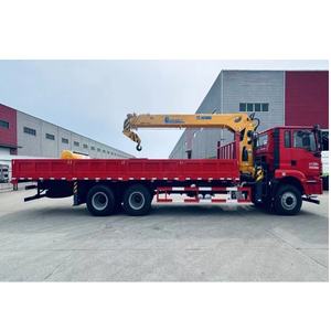 Auto montierter hydraulischer LKW-Kran mit geradem Arm 12-Tonnen-Kran 8,5-Meter-Frachtkasten zum Heben und Ziehen von Fracht bevorzugt - Product Image 4