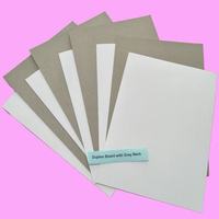 Papier blanc duplex Hisoa 300GSM de Chine, dos gris, carton duplex pour emballage et impression