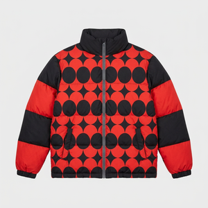 Men's <b>Women's</b> Winter Waterproof Windproof Breathable Eco-Friendly Reversible Padded Bubble Quilted Puffer Bomber Stand Collar - Product Image 1